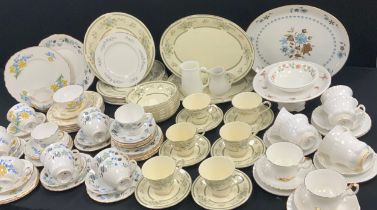 Tea ware including; Royal Albert ‘ Val d or’ tea set for six including six tea cups, saucers side