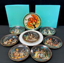 Wedgwood Limited Edition ‘Orange Erin’ Clarice cliff design plate, 26cm dia; etc