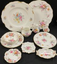 Royal Crown Derby ‘Derby Posies’ pattern ware including; a large plate, 26cm dia, a pair of