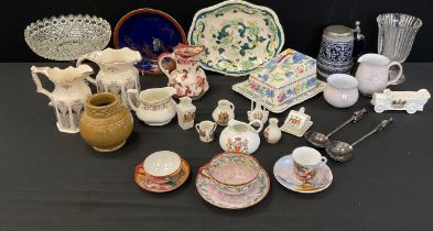 Ceramics & Glass - Masons Ironstone table ware inc Liberty pattern jugs, Regency Cheese dish and