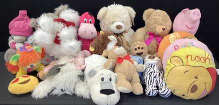 Toys & Juvenilia - a Flipszoo Polar Bear/Asher Husky, Ty Monstaz Rocko, Pepper Pig, Flintstones,