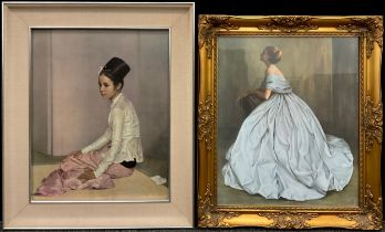 After Sir Gerald Kelly, Portrait of the Burmese Princess Saw Ohn Nyu, contemporary print on board,