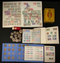 Coins & Stamps - All world and GB inc Penny Reds, British Empire Exhibition 1924, 3.1/2 pence and