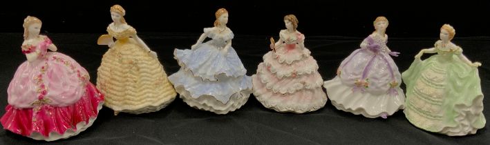 Limited Edition Royal Worcester Debutantes including; Lady Louisa 982/15,000, Lady Sophie 372/15,