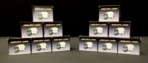 A quantity of jewellers loupes, 30x21mm (12)