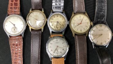 Vintage Watches - a mid 20th century Helvetia chrome plated target dial wristwatch, others Lanco