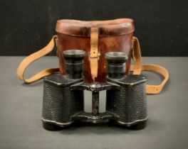 A pair of Air Ministry Military Binoculars, Ross of London, marked G B Vaughan, 39 Strand, London,