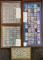 Boxing, a Mohammed Ali, 50 fight programmes montage; three Lambert and Butler cigarette card sets,