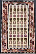 A South West Persian Qashgai Kilim rug, 210cm 140cm.