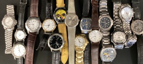 Watches - Timberland steel chronometer, others Accurist, Tim of London, X-Pase, Claude Valentini