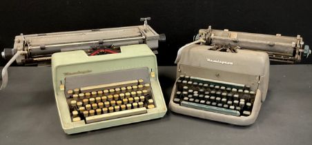 A Remington international typewriter, and another vintage typewriter, (2).