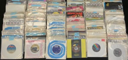 Vinyl records - An extensive collection of vinyl singles, approx 220 including; Judas Priest, Iron