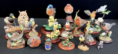 Border Fine Arts including; Mighty Predator, WB121, Kingfisher A1819, Robin on clay pot, A8777,