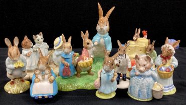 Beatrix Potter Bunnykins including; ‘Peter Rabbit’, ’Mrs Bunnykins’, ’Mrs Rabbit and Bunnies’, ’