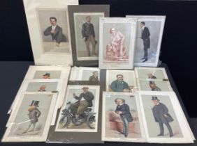 Pictures & Prints - Vanity Fair & other book plate prints inc Men of the Day, Spy, Nibs and others