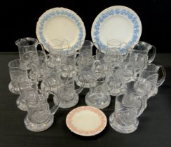 Ceramics and glass - collection of twenty Dartington glass tankards, inc 1972 Munich Olympics,