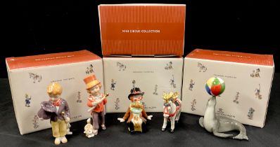 Royal Copenhagen from the ‘Mini Circus Collection’ figures including; ‘Circus Collection', 'Sea Lion