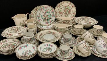 A Bengal/Indian tree pattern dinner service, mixed makers inc Johnson Brothers, Maddocks, inc dinner