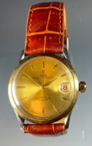 Tudor Rolex - a 1950s Prince Oysterdate Rotor self winding wristwatch, ref 1160, 32mm two tone steel