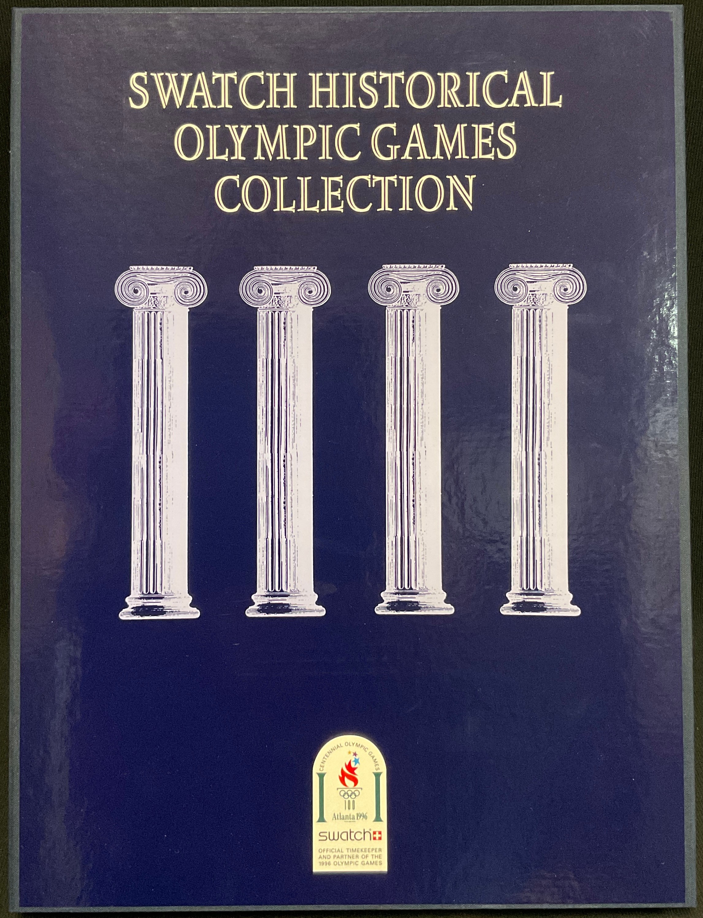 A Limited Edition Swatch Historical Olympic Games Collection Boxed Set, C.1996 Includes nine - Image 2 of 4