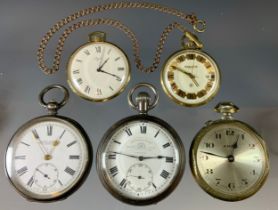 A Kendal & Dent Maker to the Admiralty English Lever open face pocket watch, white dial, bold