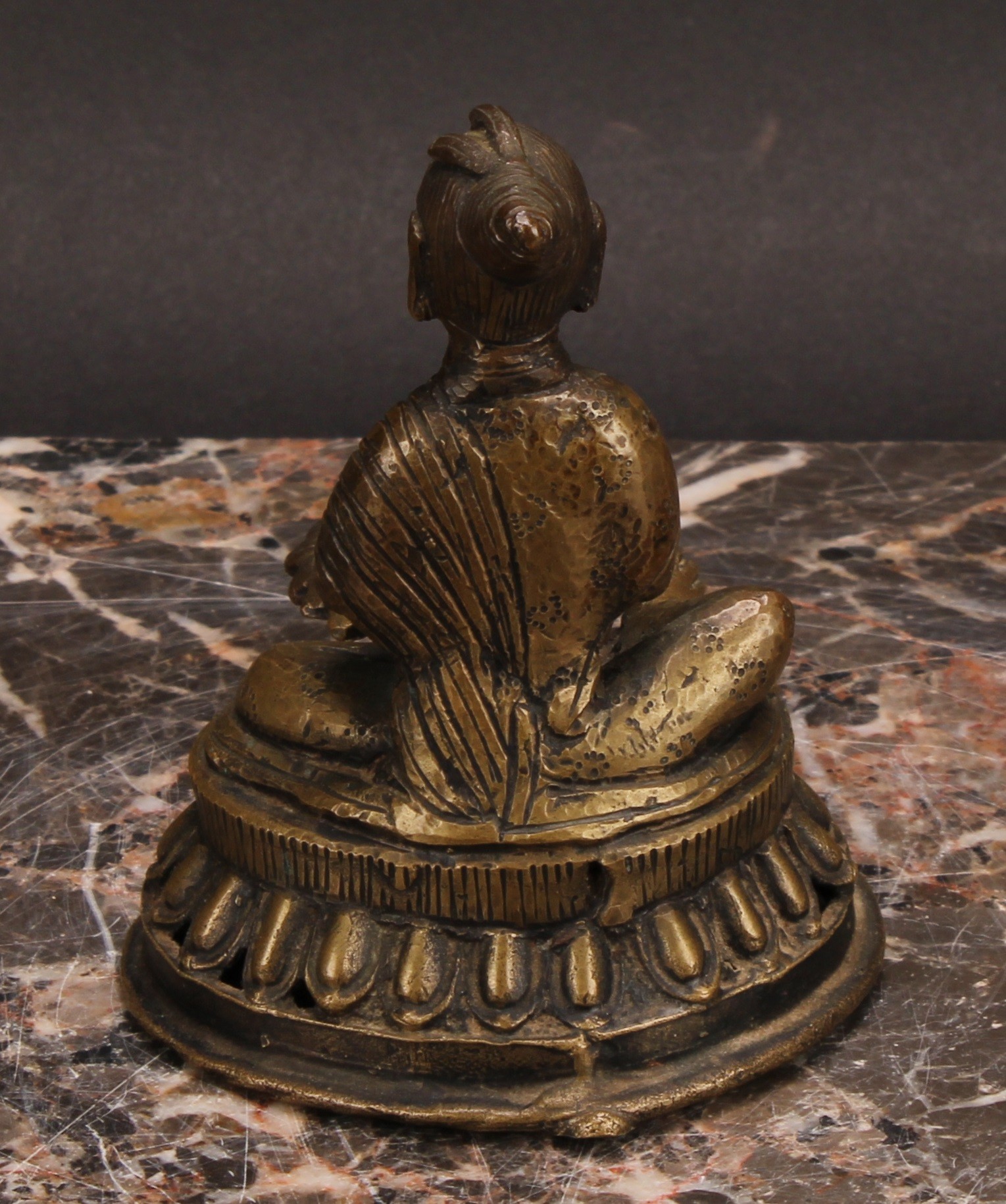 Indian School (19th century), a brown patinated bronze or copper alloy figure, the dancing Devi, - Image 8 of 11