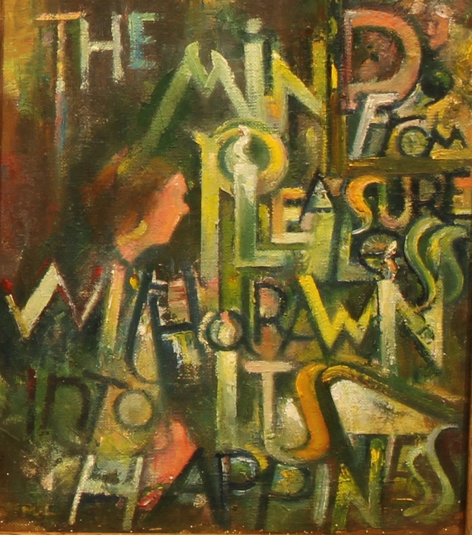 James McLernon (Irish, 1935-2012) The Mind From Pleasure Less Withdrawn Into It’s Happiness, oil - Image 2 of 4