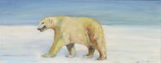 Eric Morecambe (John Eric Bartholomew, British Comedian, 1926-1984), Study of a Polar Bear, signed