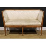 A late 19th/early 20th century Neoclassical Revival sofa, 88.5cm high, 147.5cm wide, the seat