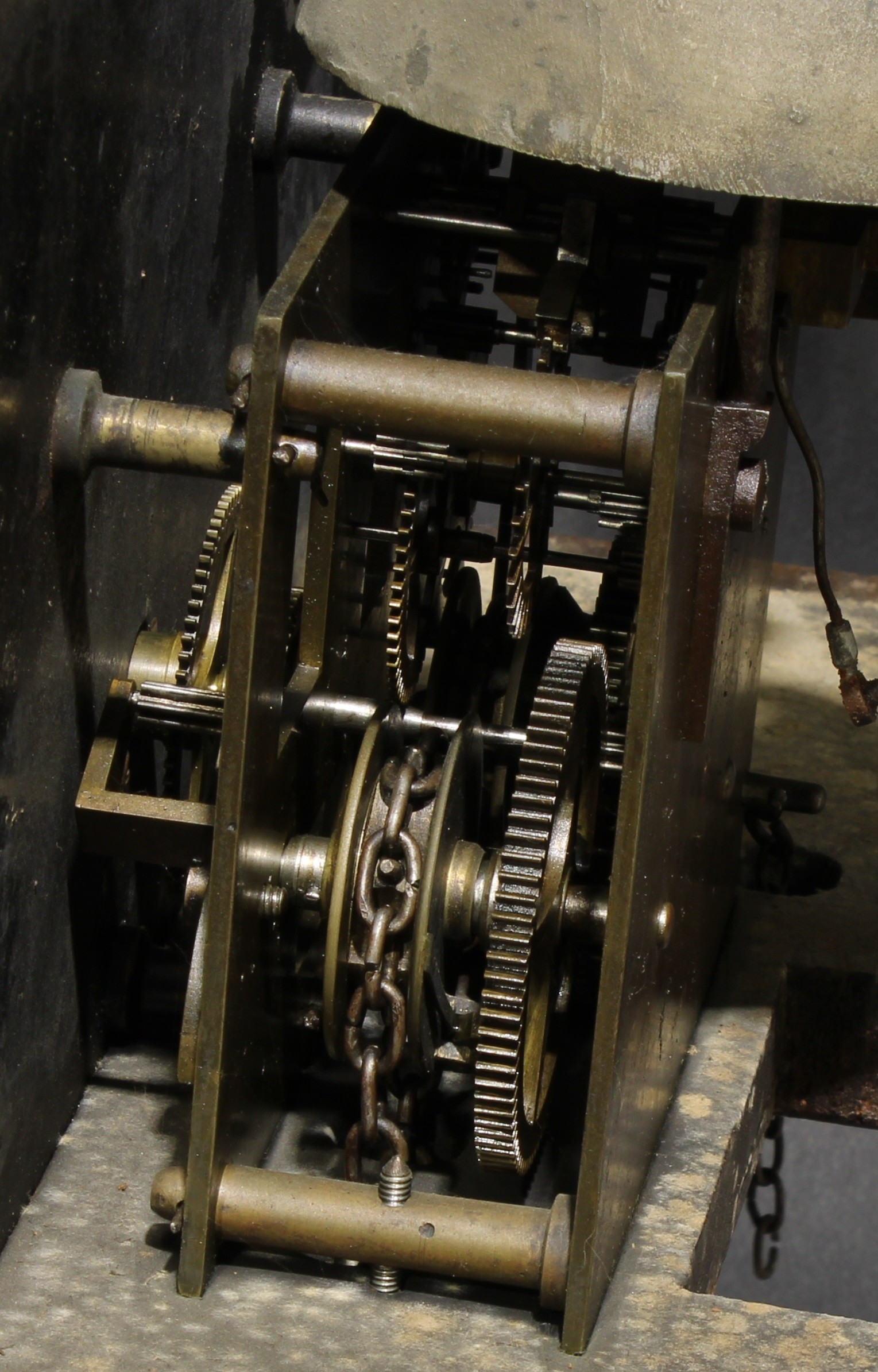 A mid-19th century Derbyshire oak servants’ hall longcase clock, 30.5cm square dial inscribed - Image 5 of 6