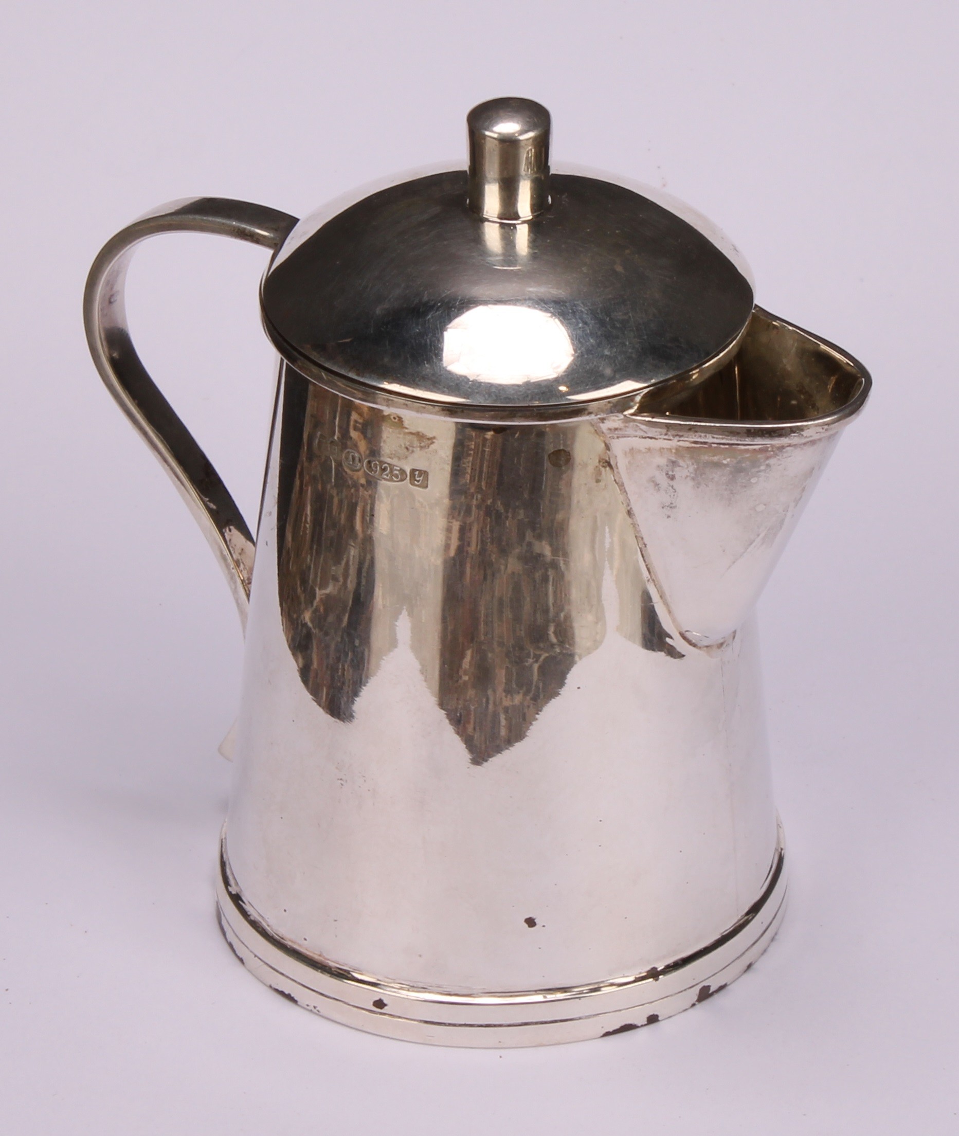 An unusual silver novelty covered cream jug, as a dairy can, inscribed Cream, 9.5cm high, import - Image 3 of 6