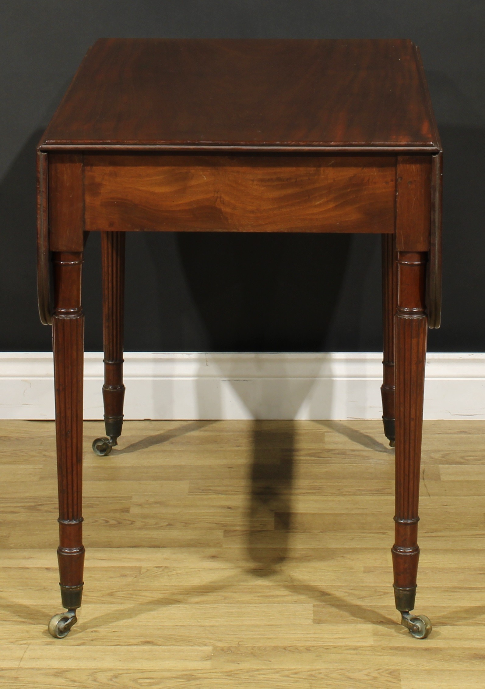 A 19th century mahogany Pembroke table, in the manner of Gillows of Lancaster and London, rounded - Image 7 of 7