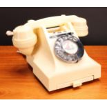 A mid 20th century British GPO telephone, probably provided by British Ericsson, the handset