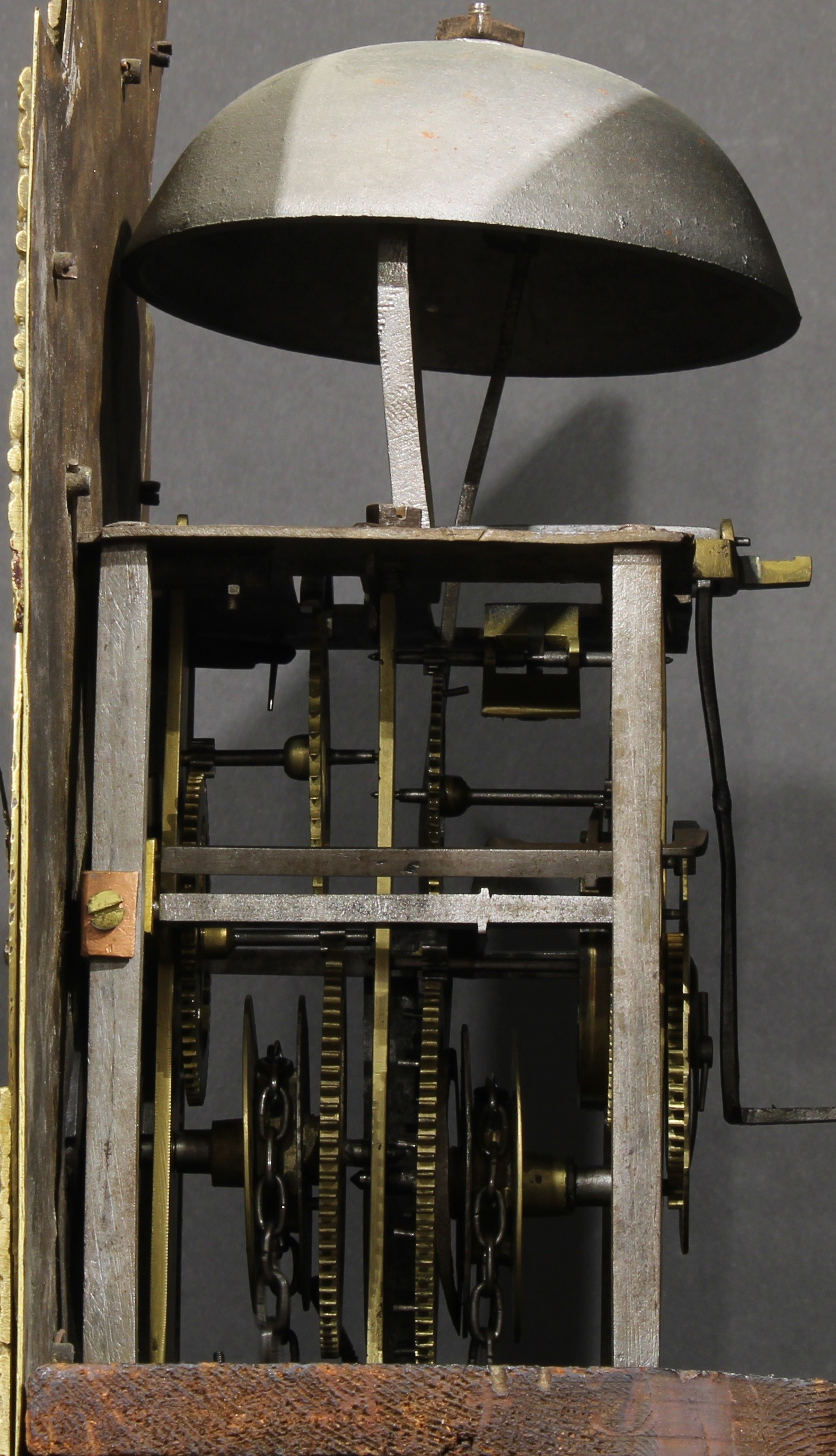 An 18th century Oxfordshire Quaker longcase clock, 30.5cm arched brass dial inscribed Richard - Image 6 of 6