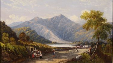 J. Copley (19th century) Skiddaw from St Johns Vale, Cumberland, oil on canvas, 29cm x 49.5cm