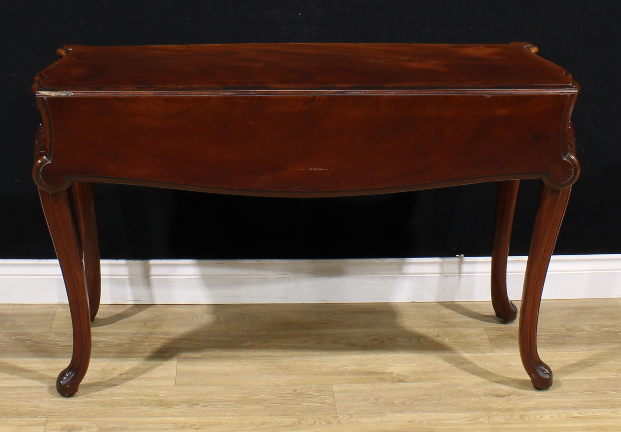 A pair of unusual 19th century mahogany pier/occasional dining tables, in the French Hepplewhite - Image 7 of 12