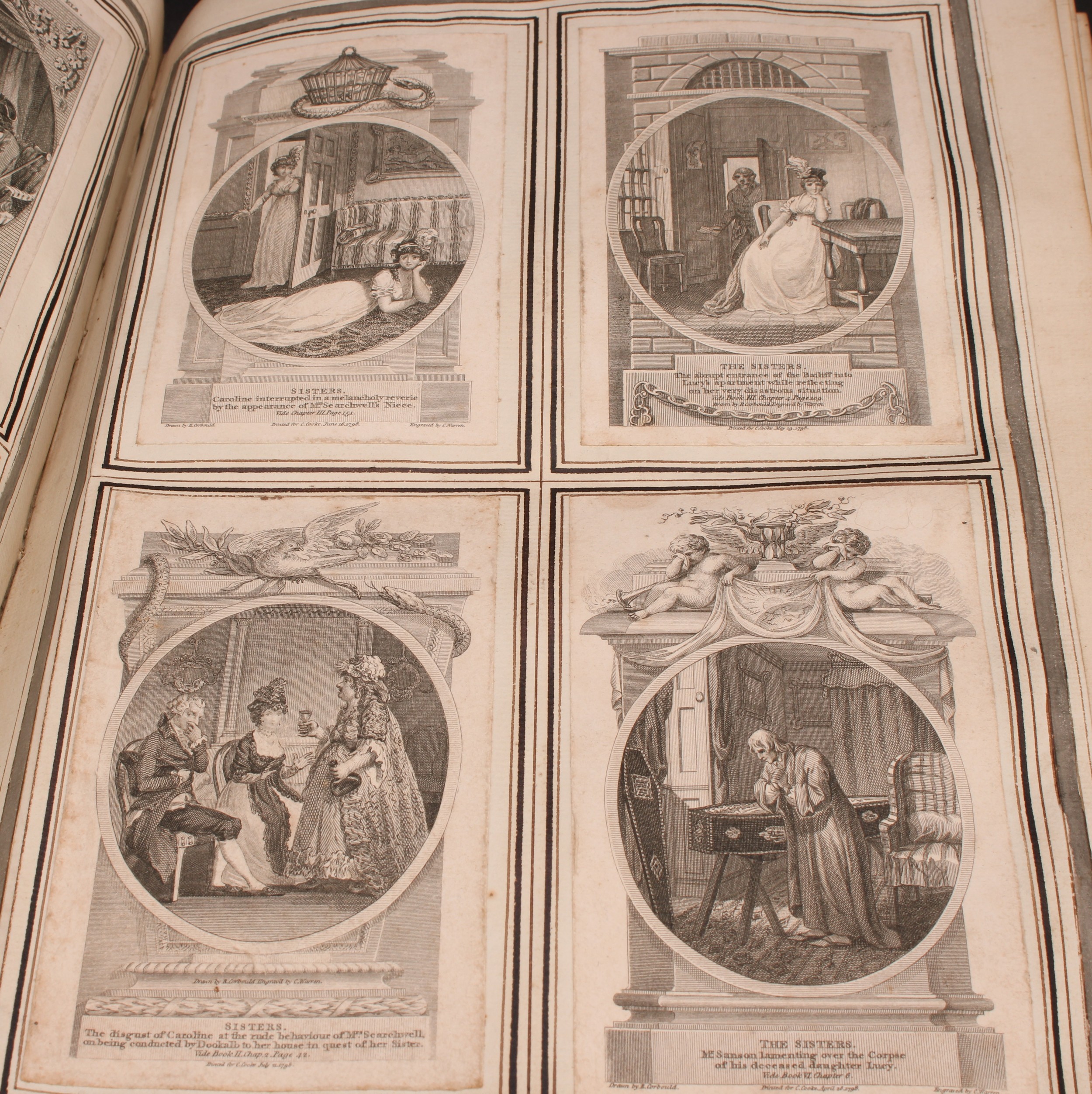 An album of 19th century engravings, hand-scrivened frontispiece inscribed 'A Collection of Prints - Image 4 of 6
