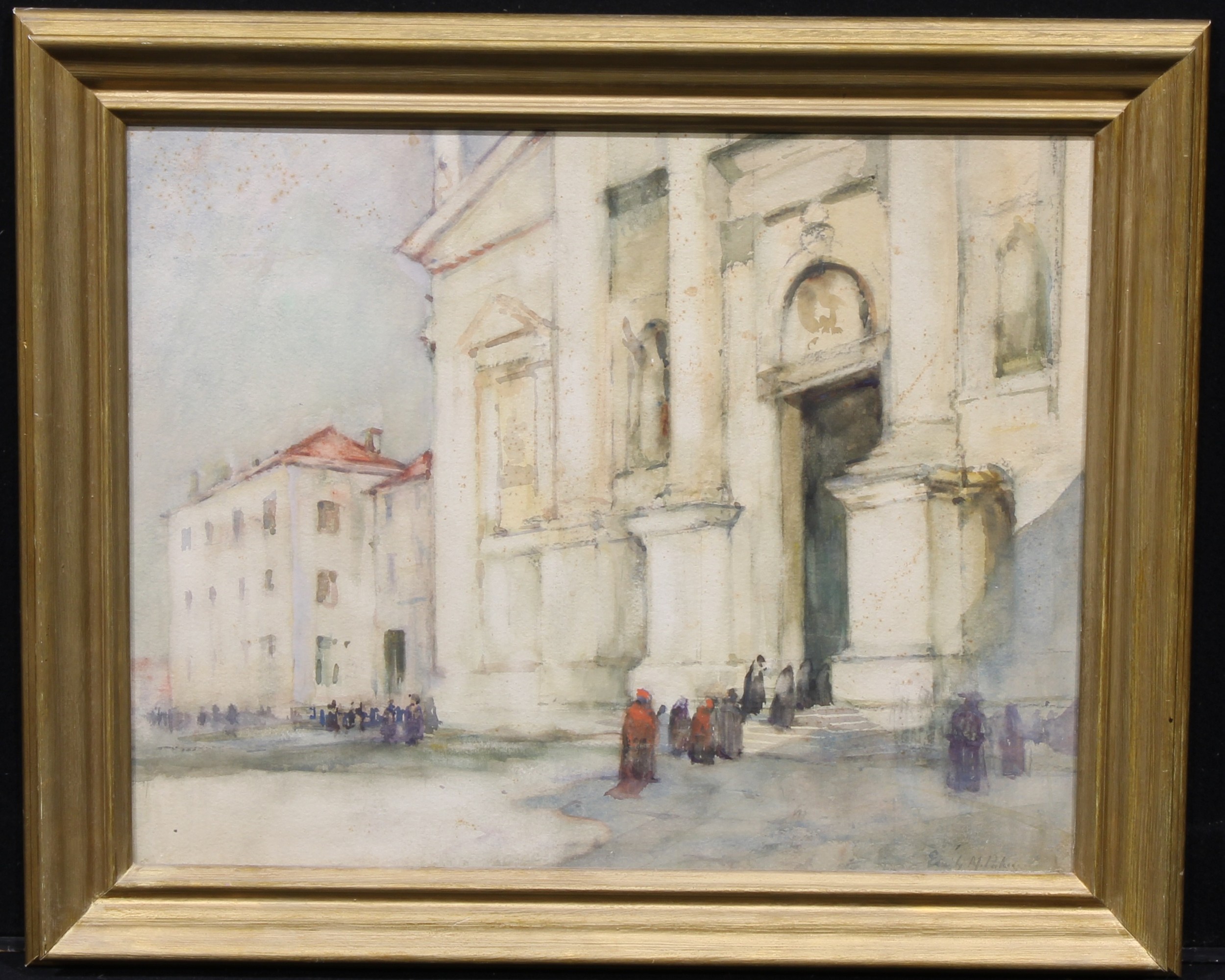 Emily Murray Paterson, R.S.W., R.S.W.A., (1855-1934) St. Giorgio, Venice signed, watercolour, 42cm x - Image 2 of 4