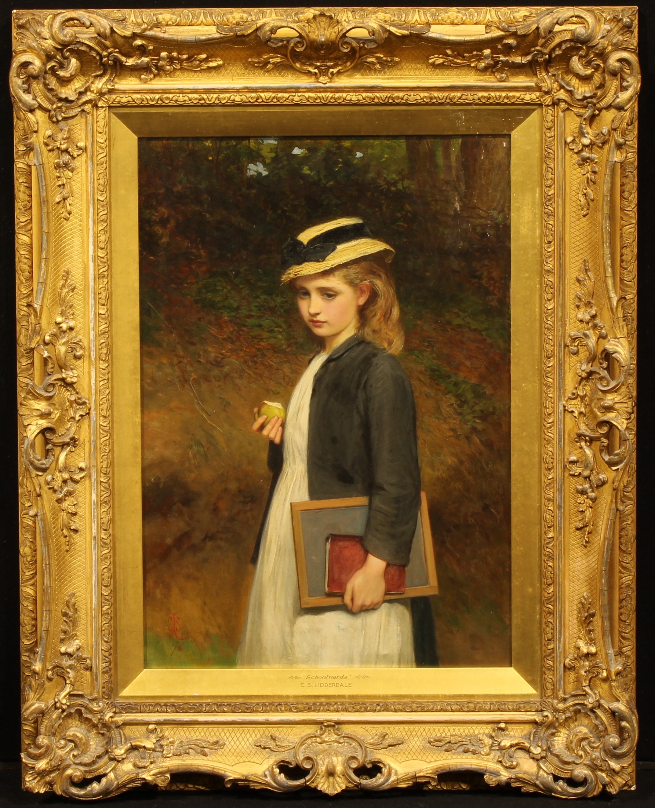 Charles Sillem Lidderdale (1831 - 1895) Schoolwards signed with initials, dated 1878, oil on canvas, - Image 2 of 4