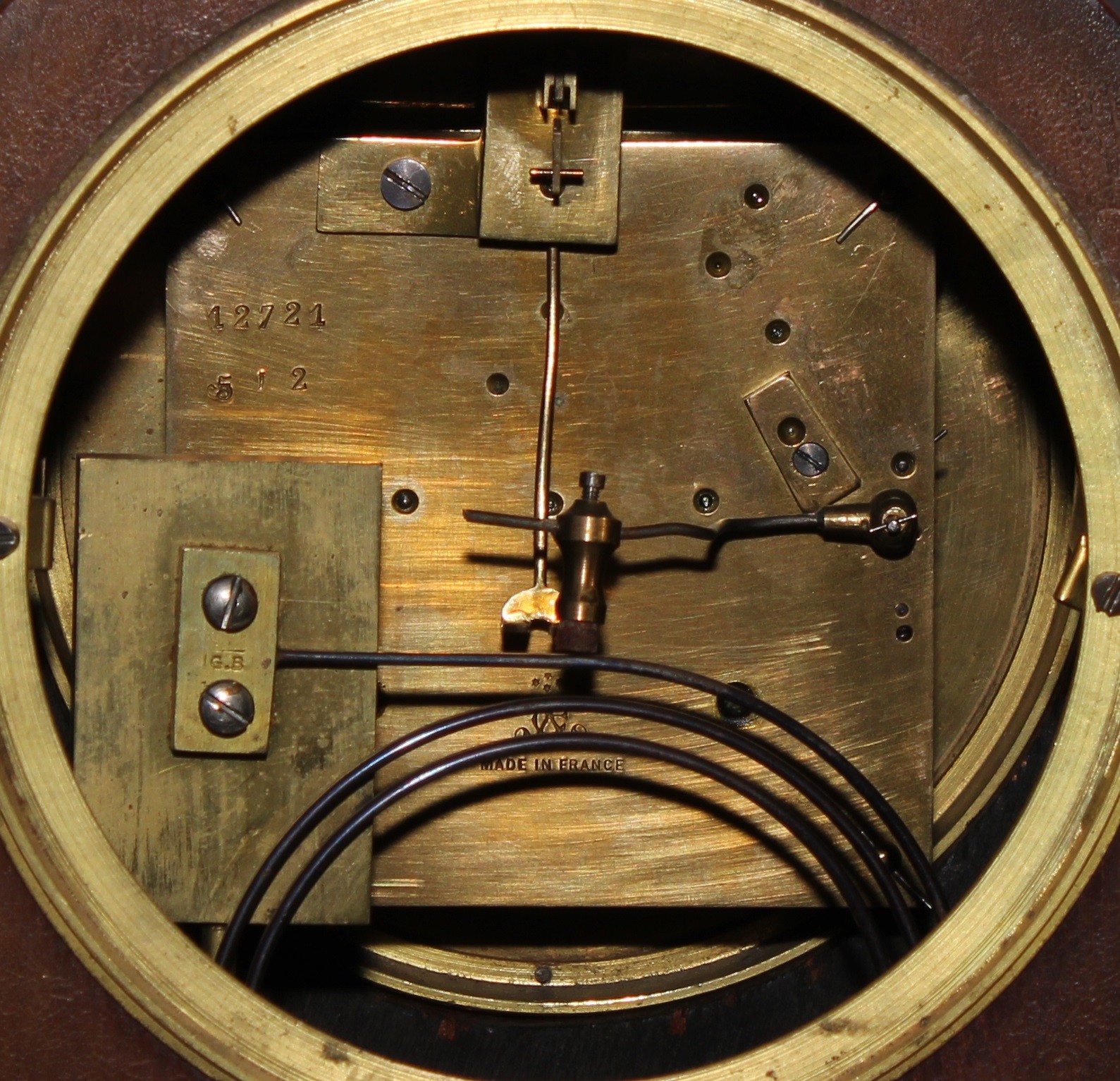 A Regency Revival mahogany mantel clock, 13cm circular enamel dial inscribed MAPLE & (CO) LTD, PARIS - Image 5 of 5