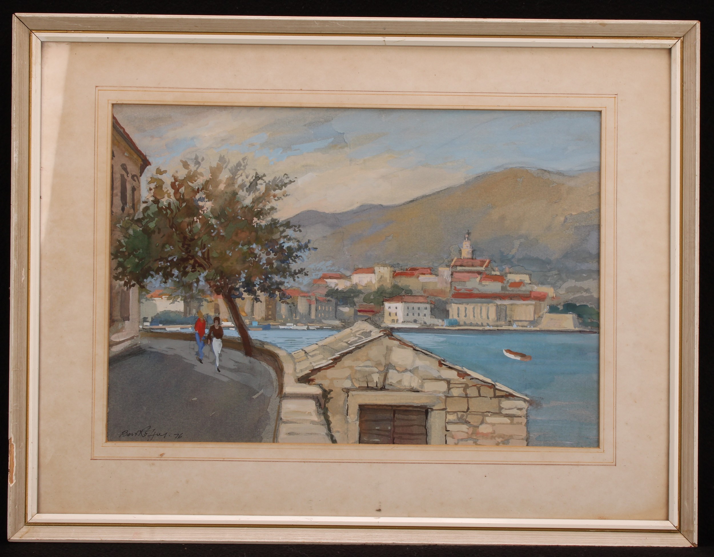Bert Roffey (20th century) Corzula, Yugoslavia, signed and dated 76, watercolour, 28cm x 40cm - Image 2 of 4
