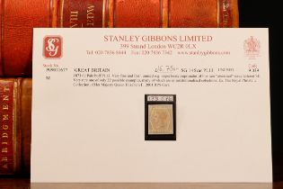 Stamps - QV 1873 6d pale buff PL.13 very fine and fresh, unused own gum, imprimatur of this rare '