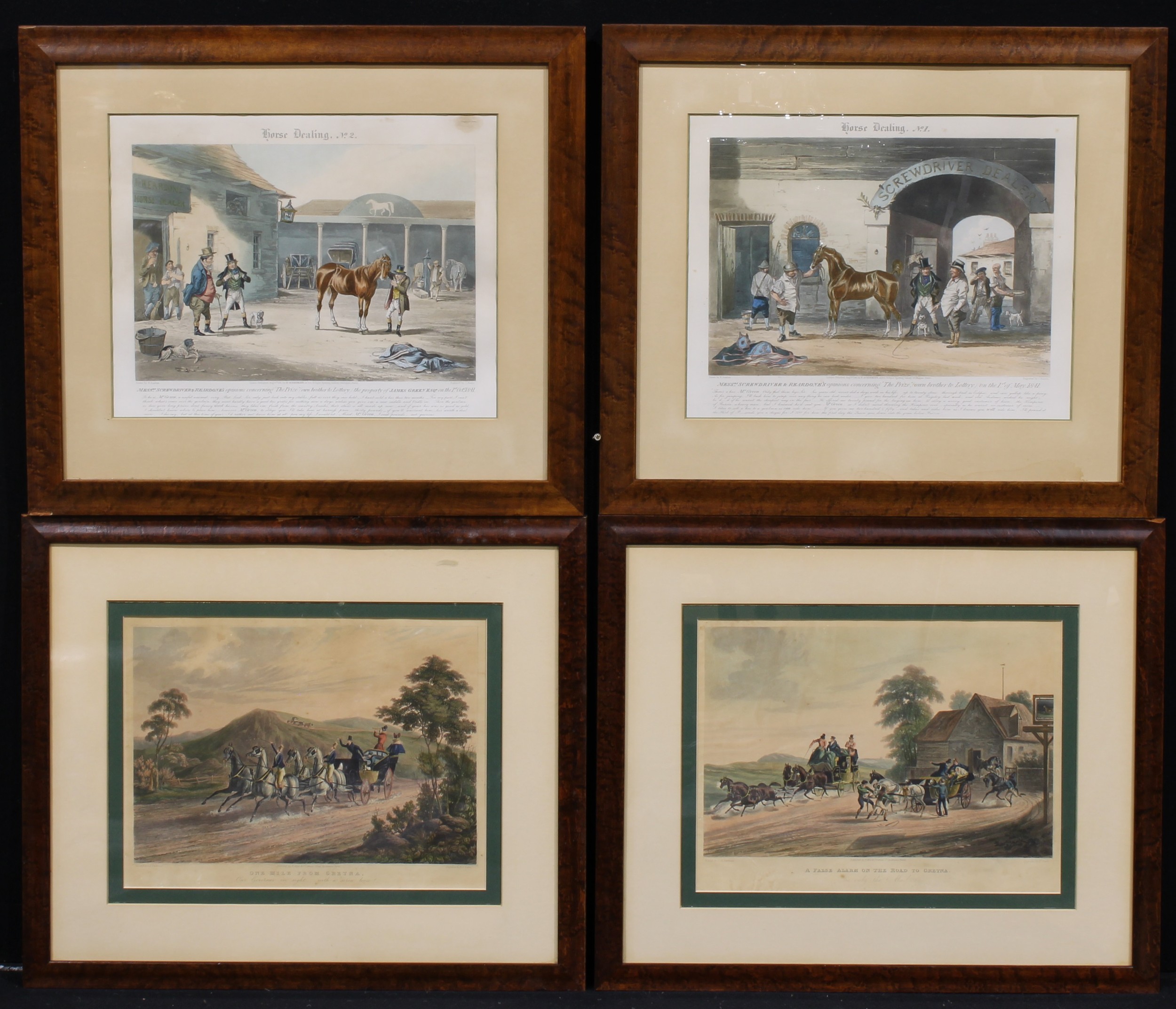 Interior Decoration - furnishing prints, equestrian subjects, Horse Dealing, etc (4)