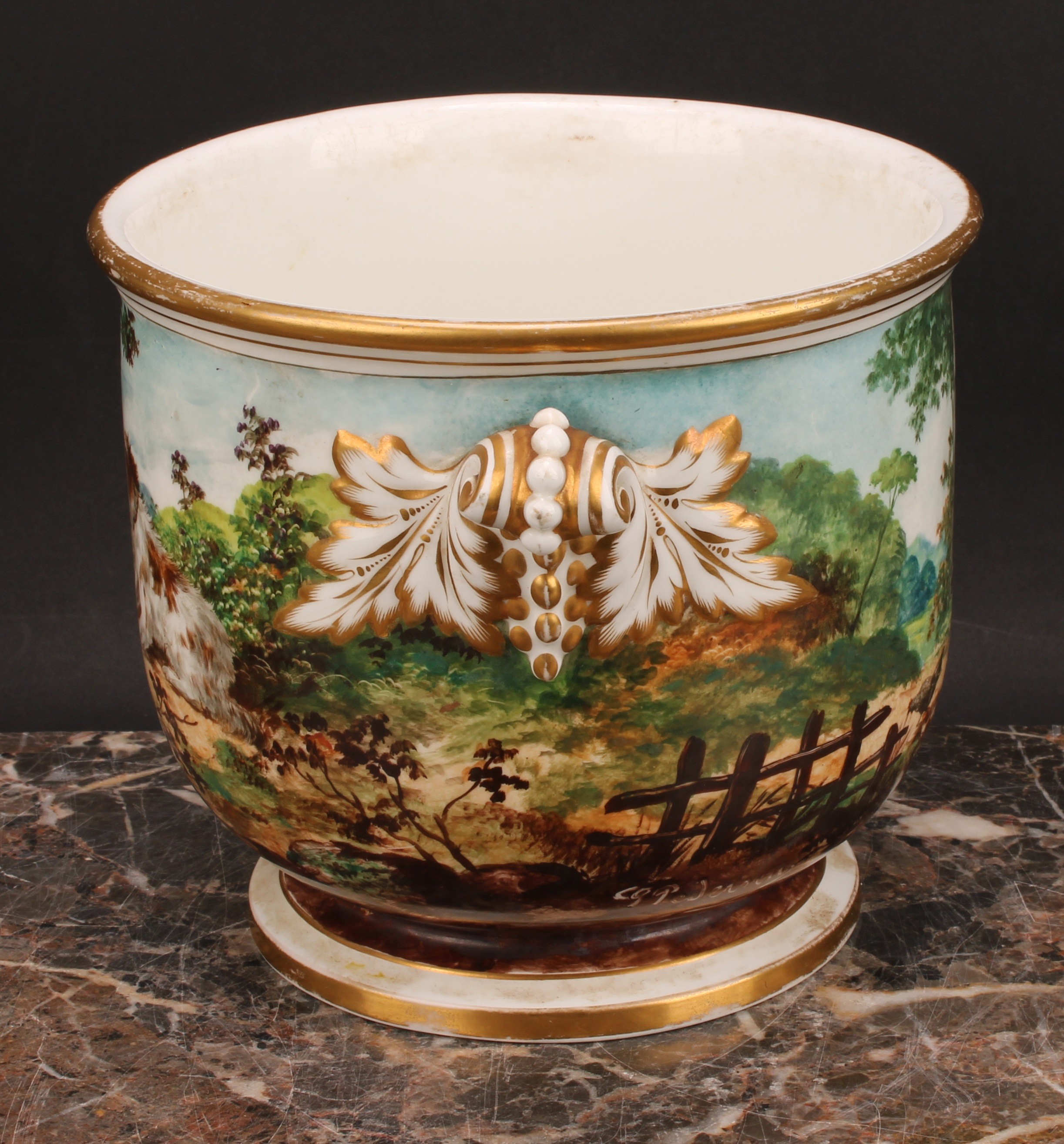 An associated pair of 19th century English porcelain cache pots, Brown-Westhead, Moore & Co., - Image 5 of 14
