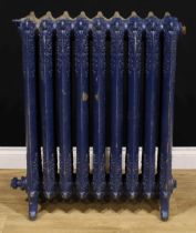 Salvage & Reclamation - a late Victorian cast iron radiator, The Beeston Decorated, by the Beeston