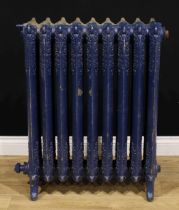 Salvage & Reclamation - a late Victorian cast iron radiator, The Beeston Decorated, by the Beeston