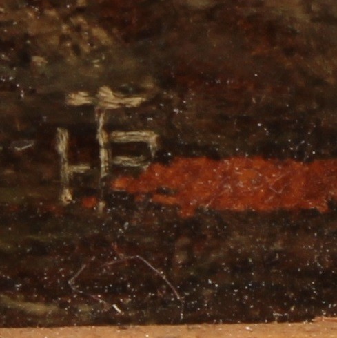 Attributed to H. Thomas Bromley (early 20th century) Old Mill, North Wales, partial monogram, oil on - Image 4 of 5