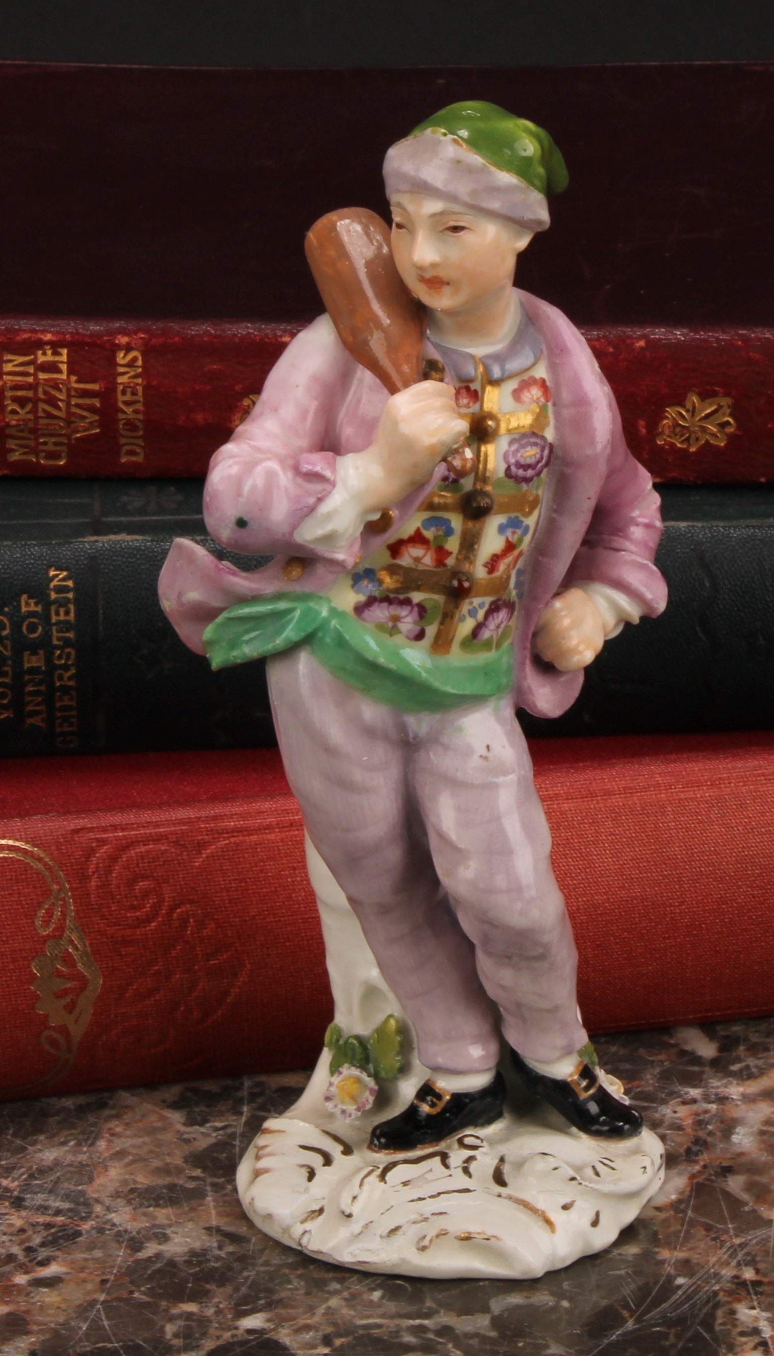 An 18th century Meissen figure, The Baker, from the 'Cris de Paris', modelled by Johann Joachim