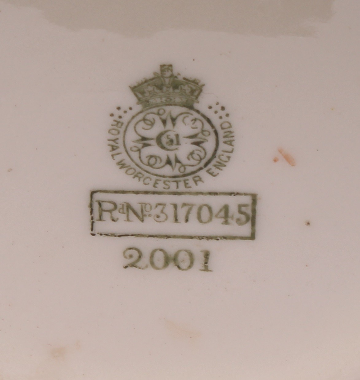 A Royal Worcester Hadley silver mounted ovoid biscuit barrel, moulded in relief and decorated in - Image 6 of 6