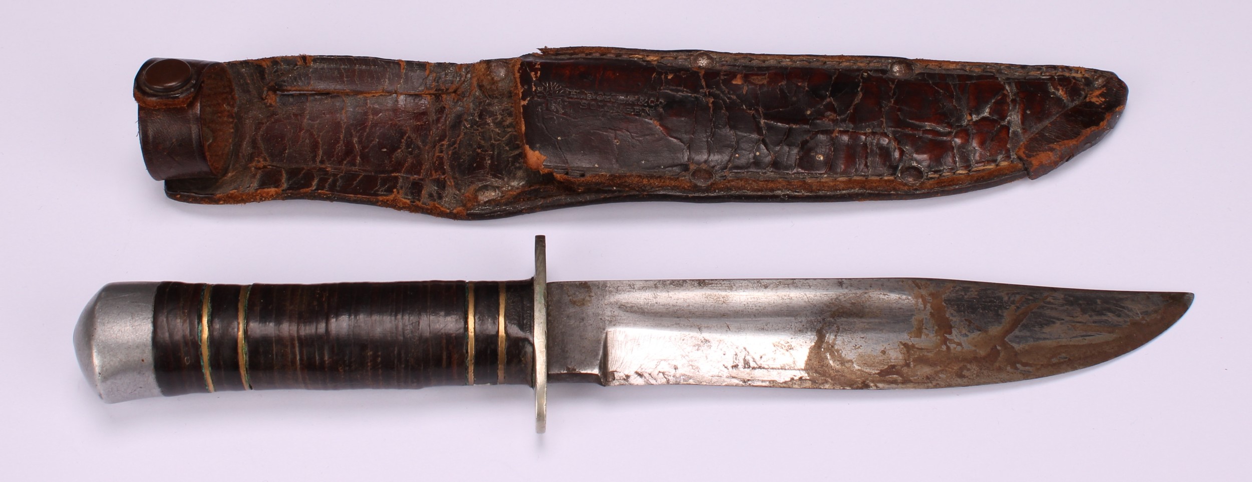 An early to mid-20th century German hunting or utility knife, by Heinrich Böker & Co., Solingen, - Image 3 of 5